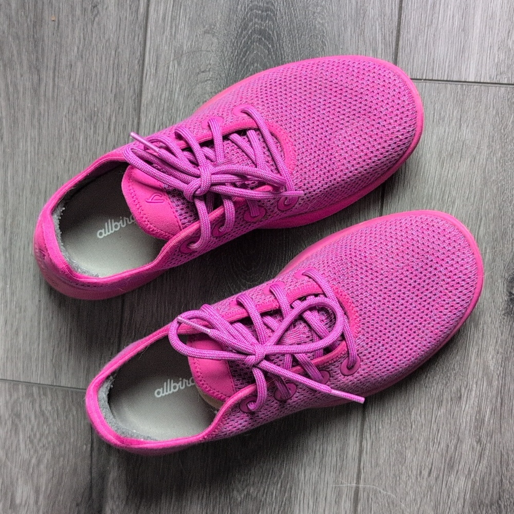 Allbirds, Tree Runner, Bloom Pink, Size 9